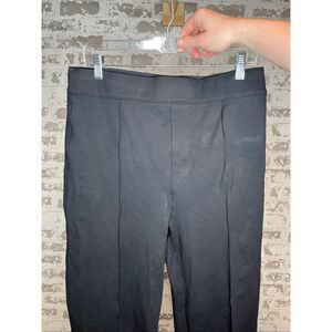 Spanx | women black straight wide leg pant